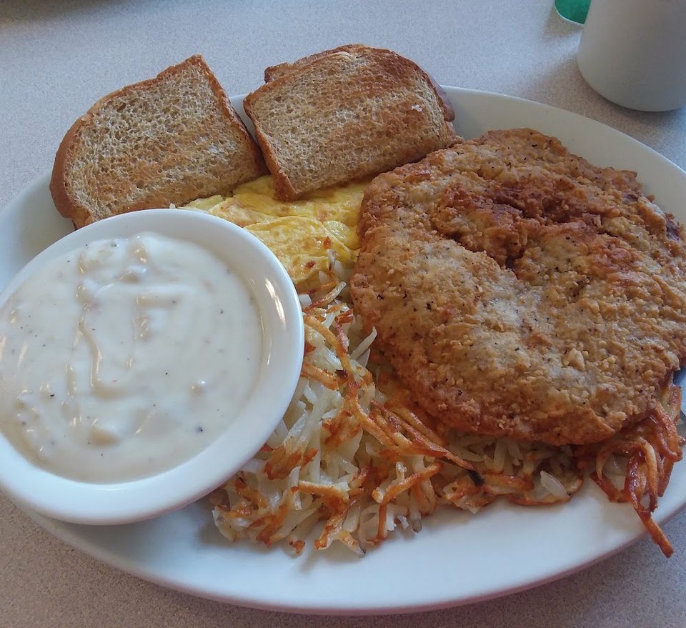 Country Fried Steak and Eggs